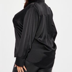 Fashion Nova Feelin’ Popular Satin Blouse